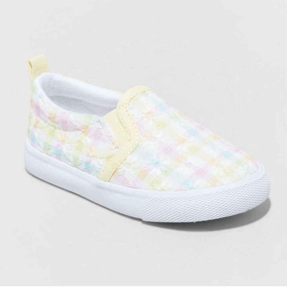 Plaid toddler sneakers